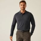 Regatta Pro 65/35 Long Sleeve Polo Shirt Seal Grey - 038 X Small 39.4" Chest
