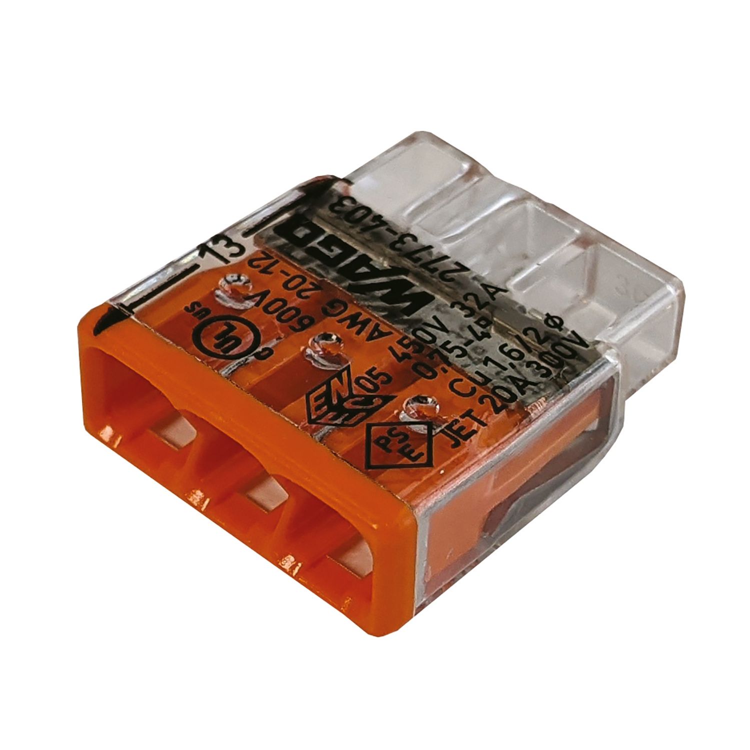 Wago 2773-403 32A 3-Way Push-Wire Connectors 100 Pack (428PF)