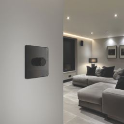 British General Evolve 1-Gang 2-Way LED Dimmer Switch  Black Chrome