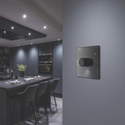 British General Evolve 1-Gang 2-Way LED Dimmer Switch  Black Chrome