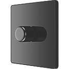 British General Evolve 1-Gang 2-Way LED Dimmer Switch  Black with Black Inserts