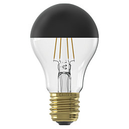 Calex Mirror Black ES A60 LED Light Bulb 180lm 4W 3 Pack