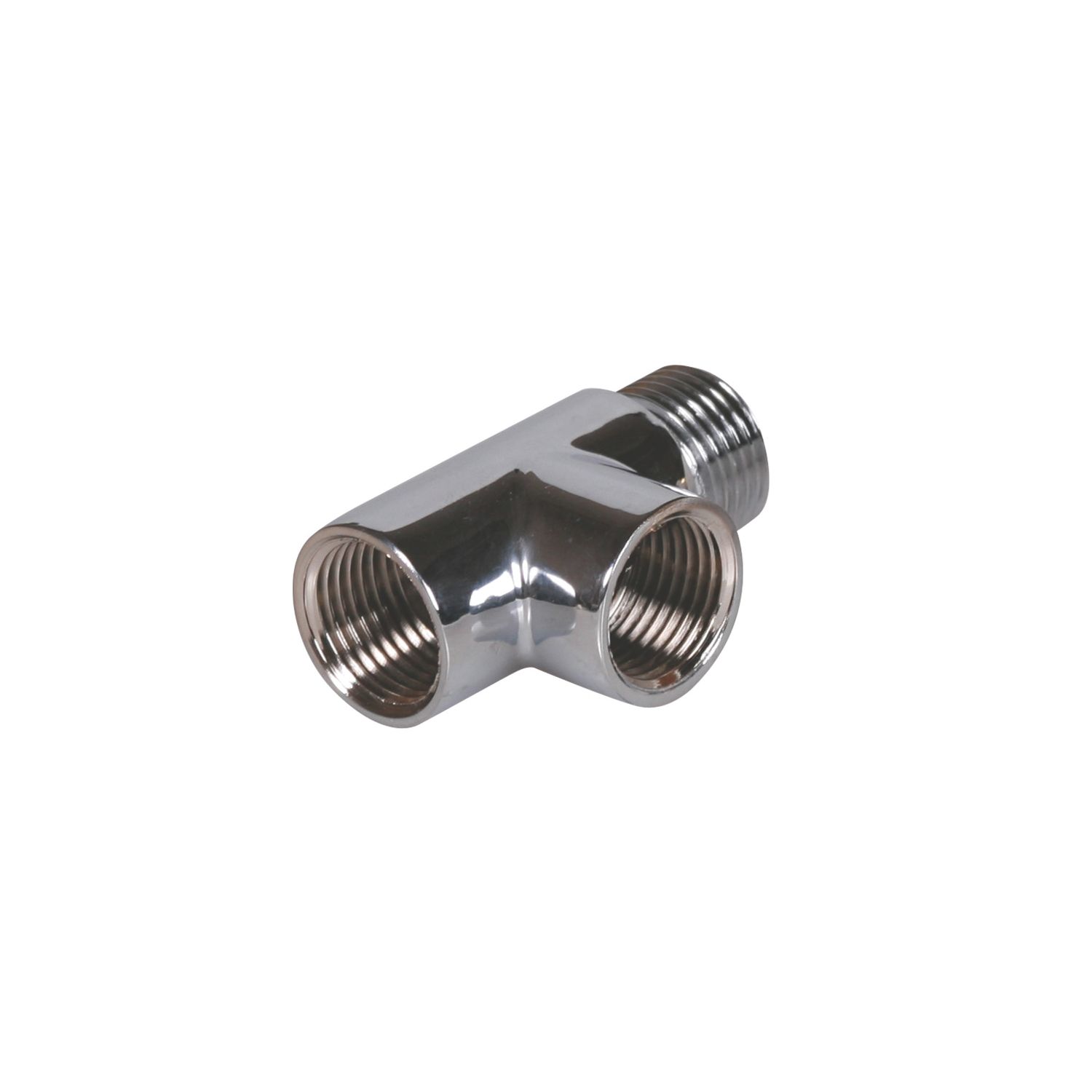 Terma 15mm BSP Male x 15mm BSP Female 60mm Chrome Radiator T-Piece (428RH)