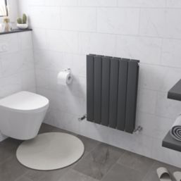 Ximax Oceanus 600mm x 445mm 1464BTU Anthracite Vertical Designer Radiator