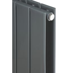 Ximax Oceanus 600mm x 445mm 1464BTU Anthracite Vertical Designer Radiator