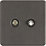 Knightsbridge  2-Gang Isolated Coaxial TV & F-Type Satellite Socket Smoked Bronze