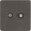 Knightsbridge  2-Gang Isolated Coaxial TV & F-Type Satellite Socket Smoked Bronze
