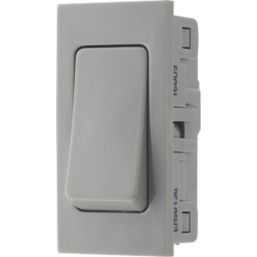 British General EMSW13G 20A 16AX Modular Light Switch Grey