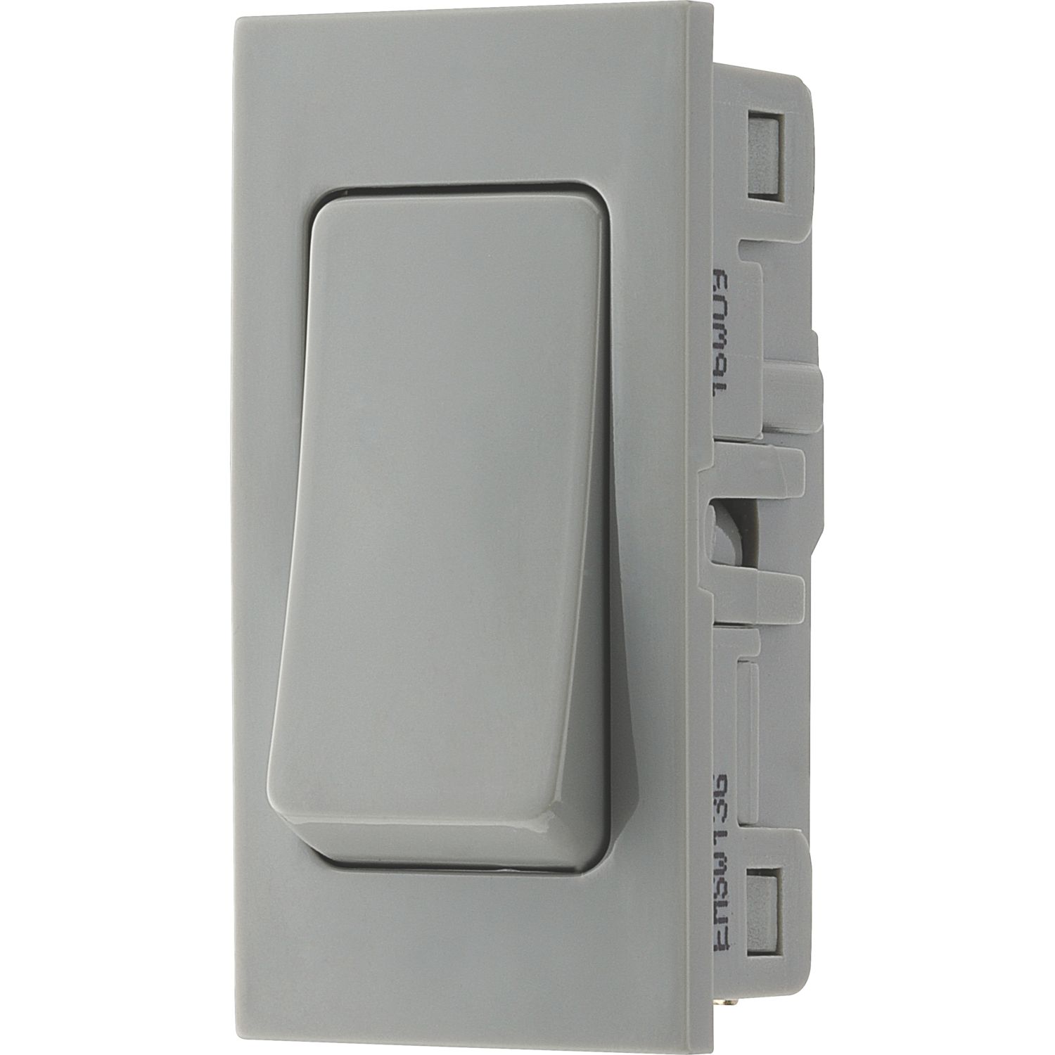 British General EMSW13G 20A 16AX Modular Light Switch Grey (428XF)