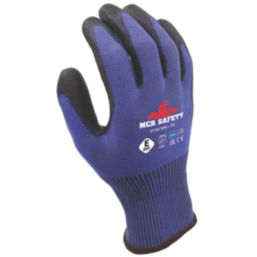 MCR Safety Graphene Fibre CT1071PU Cut-Resistant Gloves Blue/Black Medium