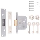 ERA  5 Lever Satin Nickel Mortice Deadlock 64mm Case - 44mm Backset