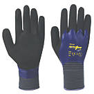 Towa ActivGrip CJ-569 Nitrile Fully-Coated Gloves Purple Large