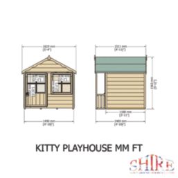Shire Kitty 5' x 4' (Nominal) Shiplap T&G Timber Playhouse