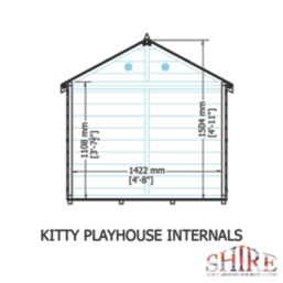 Shire Kitty 5' x 4' (Nominal) Shiplap T&G Timber Playhouse