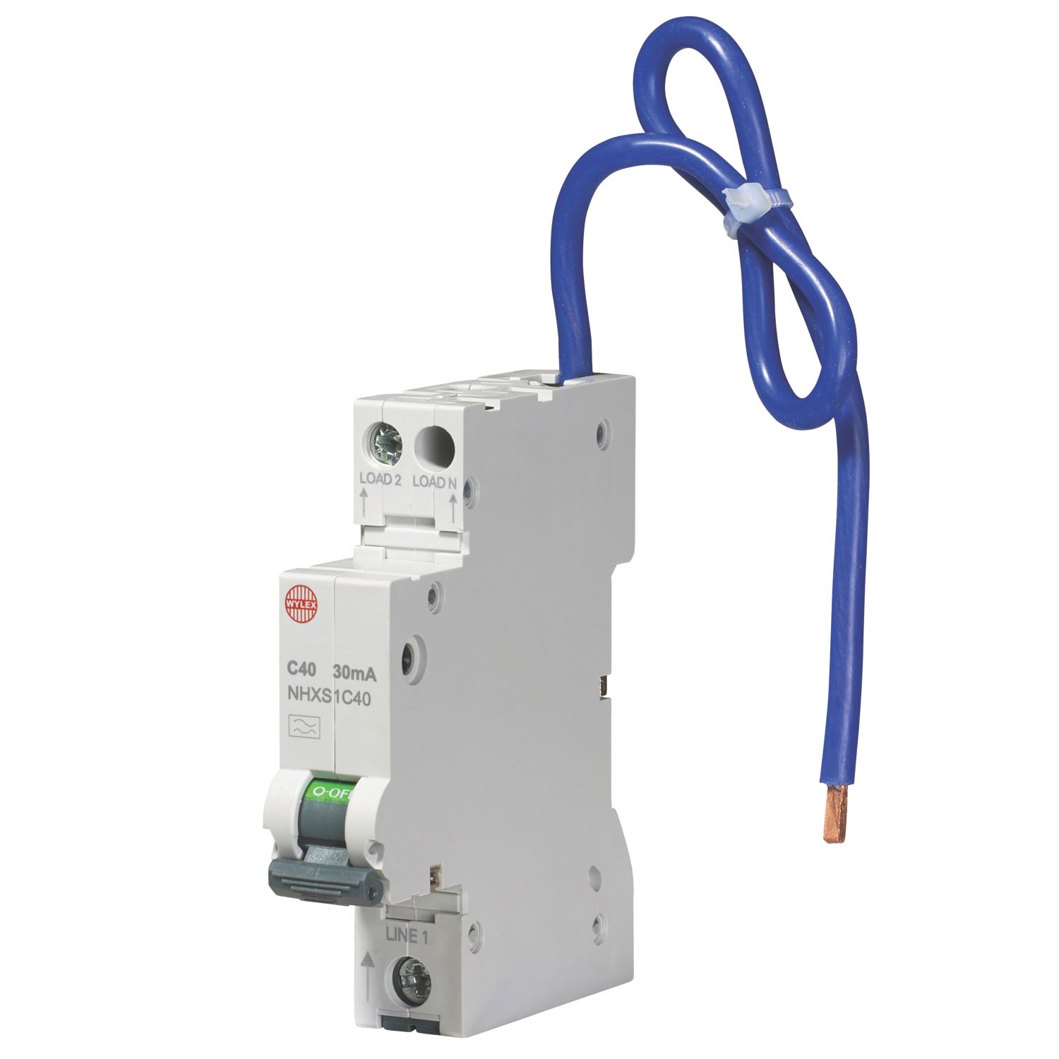 Wylex 40A 30mA Type A DP C Curve Mini RCBO (4298X)