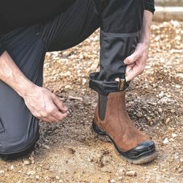 DEWALT Nitrogen Size 12  Brown Water-Resistant Steel Toe Cap Safety Dealer Boots