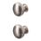 Essentials Chervil Round Cabinet Knob Brushed Nickel 32mm 2 Pieces
