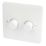 Hager WMDRP2KIT 2-Gang Modular Dimmer Switch White