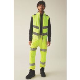 Regatta Hi-Vis Pro Contract Ablaze Softshell Bodywarmer Yellow Medium 42.9" Chest