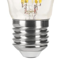 LAP  E27 Mini Globe LED Light Bulb Clear 470lm 2.9W 4 Pack