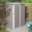 Rowlinson Trentvale 4' 6" x 2' 6" (Nominal) Pent Metal Shed Light Grey