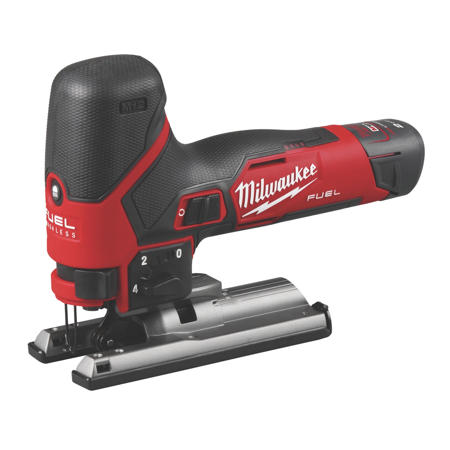 Milwaukee M12 FJS-422X FUEL 12V 2 x 2.0 / 4.0Ah Li-Ion RedLithium Brushless Cordless Jigsaw (429CX)