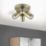 LAP Telloy Round 3-Light Bathroom Spotlight Antique Brass
