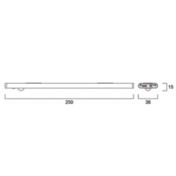 Sylvania Sylcabinet 410mm Rechargeable Battery-Powered LED Cabinet Light with PIR Sensor 85lm