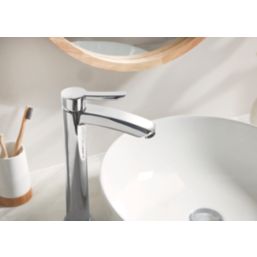Bristan Apelo Chrome Plated 300mm Tall Lever Mono Basin Mixer Tap  With Clicker Waste