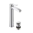 Bristan Apelo Chrome Plated 300mm Tall Lever Mono Basin Mixer Tap  With Clicker Waste