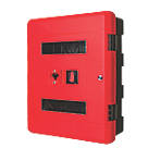Firechief 106-1158 Double Extinguisher Cabinet with Key Lock 616mm x 270mm x 735mm Red / Black