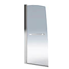 Aqualux Aqua 5 Semi-Framed Silver Bathscreen with Towel Rail 1500 x 800mm