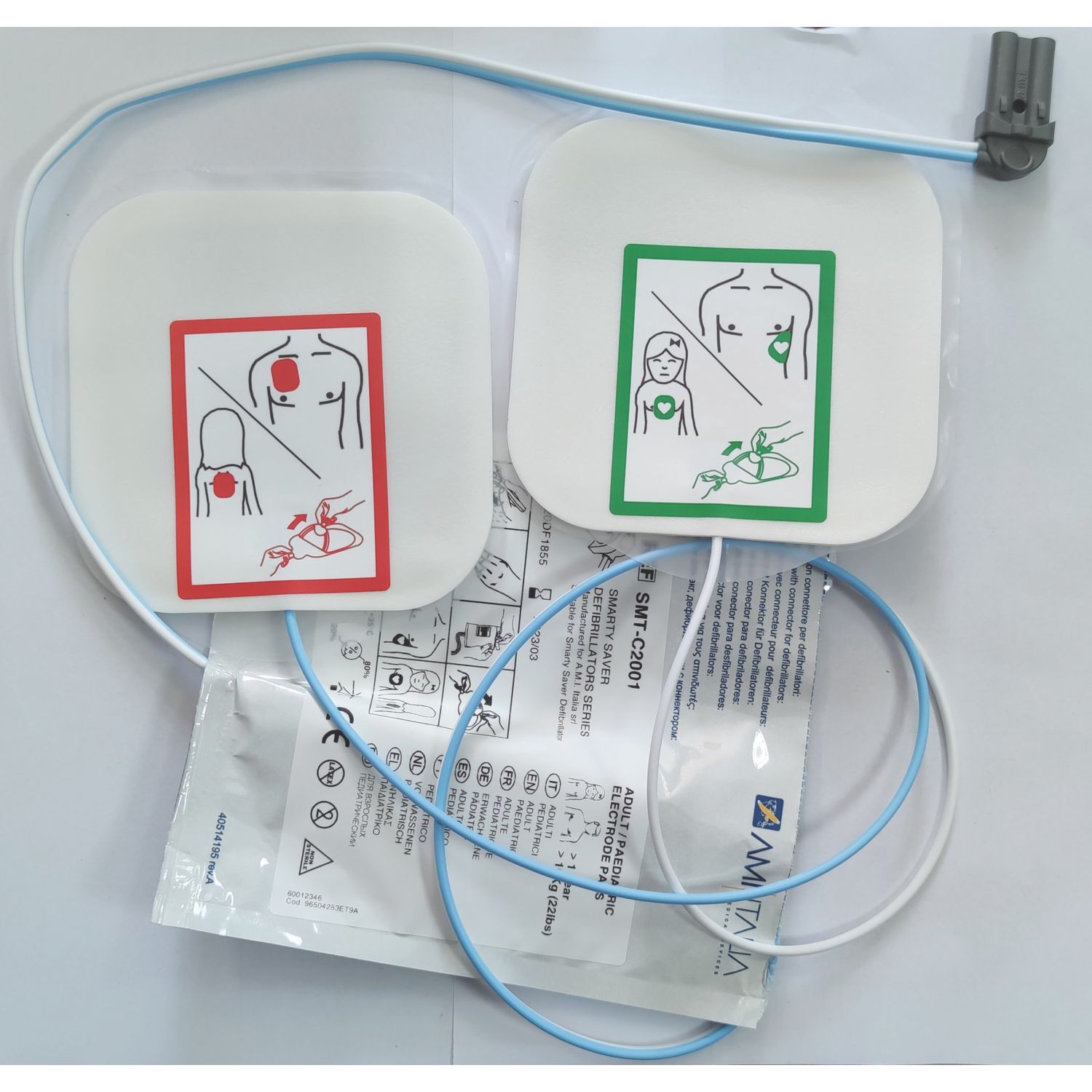 Wallace Cameron Smarty Saver Adults & Children Defibrillator Pads 2 Pack (429KJ)