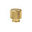 Elite Knobs & Handles Kensington Knurled Cabinet Knob Brushed Brass 25mm