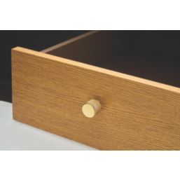 Elite Knobs & Handles Kensington Knurled Cabinet Knob Brushed Brass 25mm