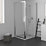 Ideal Standard I.life Framed Rectangular Pivot Shower Door Silver 900mm x 2005mm