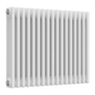 Reina 600mm x 785mm 3449BTU White Horizontal 3 Column Radiator