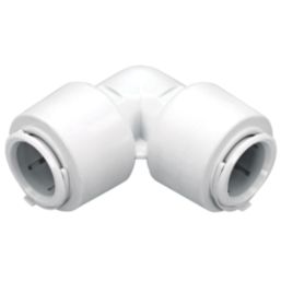 FloPlast FloFit+ Plastic Push-Fit Equal 90° Elbow 22mm