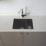 Carysil EN50REV-BK 1.5 Bowl Granite Composite Kitchen Sink Black Reversible 555mm x 218mm