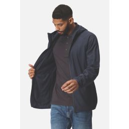 Regatta Navigate Hooded Zip Fleece Navy/Seal Grey Small 37.5" Chest