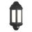 Saxby Halbury Outdoor LED Wall Light With PIR Sensor Matt Black 7W 500lm