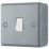 British General  20A 16AX 1-Gang Metal Clad Intermediate Light Switch Grey