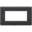 Knightsbridge Part M 4-Module Modular Faceplate Anthracite