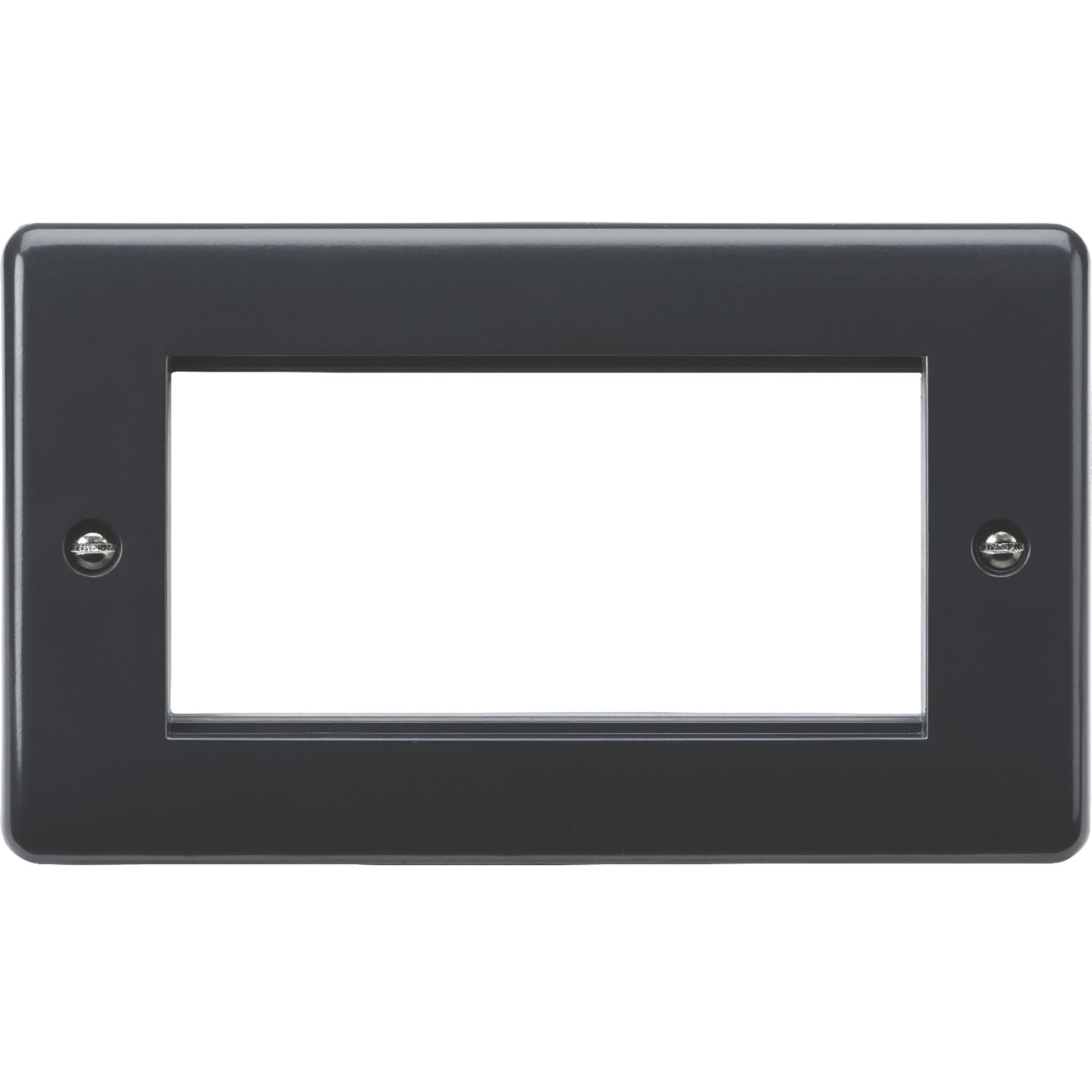 Knightsbridge Part M 4-Module Modular Faceplate Anthracite (429YA)