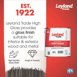 Leyland Trade 2.5Ltr Brilliant White High Gloss Solvent-Based Trim Paint