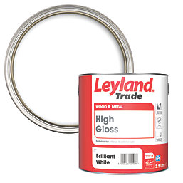 Leyland Trade  High Gloss Brilliant White Trim Paint 2.5Ltr