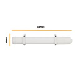 TCP  120W Electric Wall or Ceiling-Mounted Tube Heater White