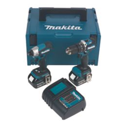 Refurb Makita DLX2414SJ 18V 2 x 3.0Ah Li-Ion LXT Brushless Cordless Twin Kit