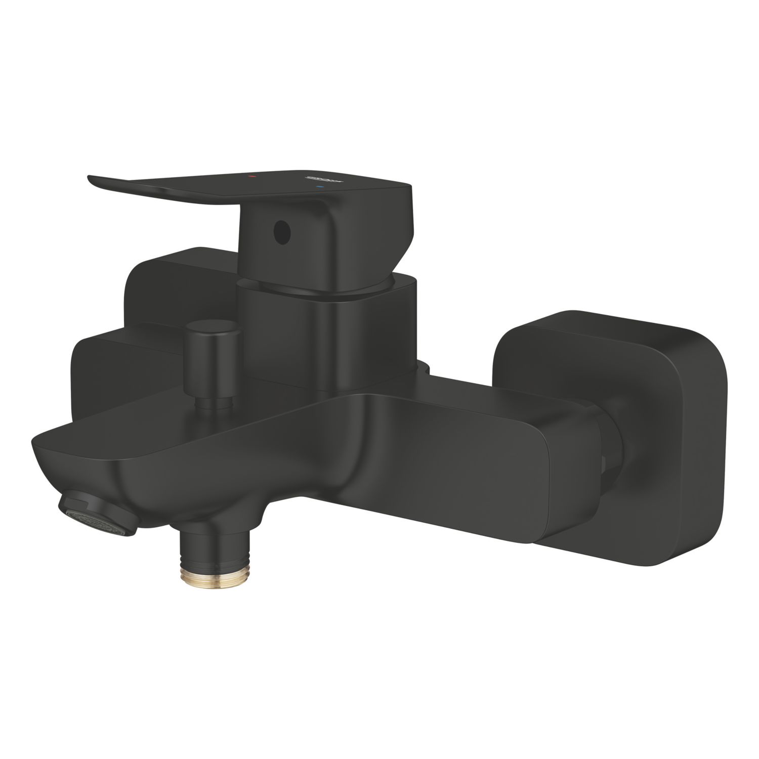 Grohe Dice Matt Black 137mm Wall Mounted Single Control Manual Mixer Tap (430AM)