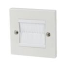 Labgear  2-Module Modular Brush Faceplate White